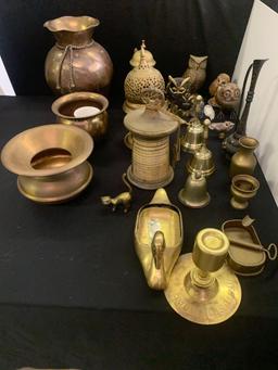 Brass- spittoon, Bella, figurines, Owls plus