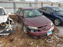 D15 2008 Mazda 6 1YVHP80C085M36038 Maroon Accident