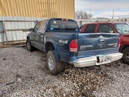 D8 2004 Dodge Dakota Blue 1D7HG38NX4S770416 Blue Accident