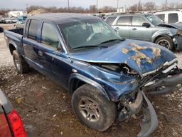 D8 2004 Dodge Dakota Blue 1D7HG38NX4S770416 Blue Accident