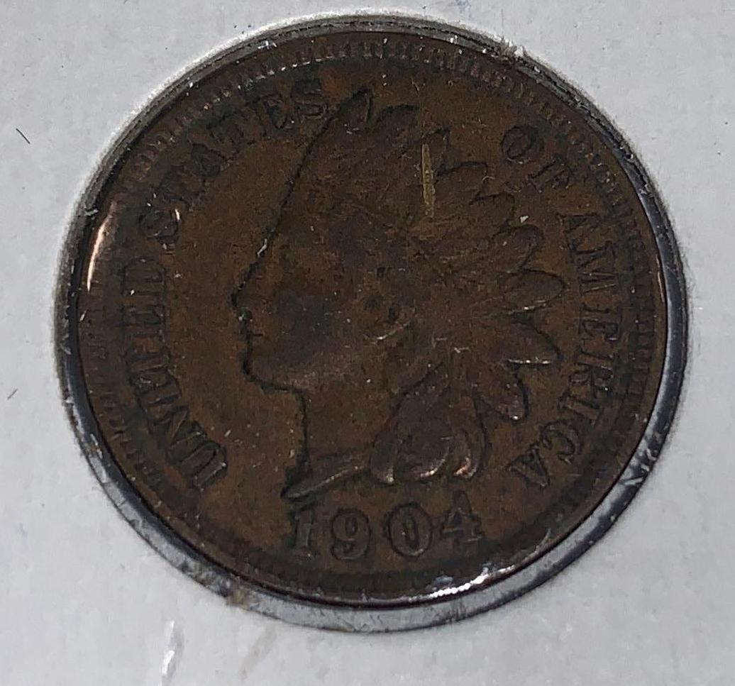1904 Indian head penny AU