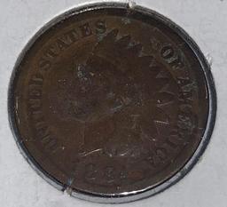 1884 Indian Head Penny F