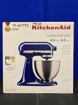 Blue Kitchen Aid Stand Mixer