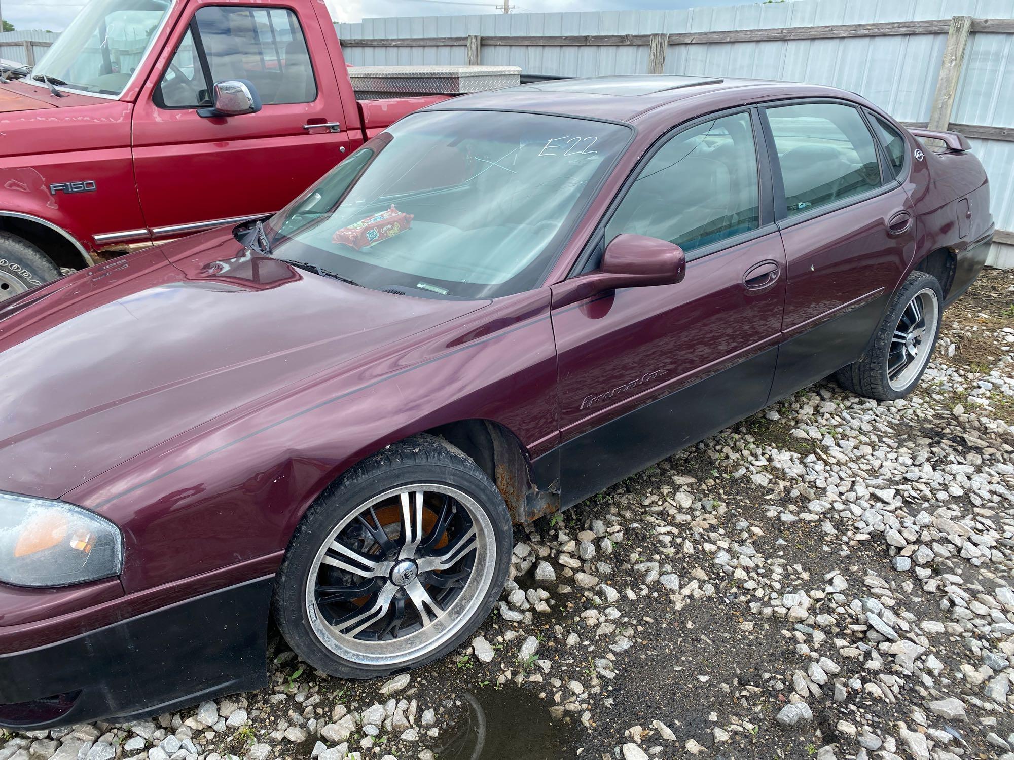 E22 2004 Chevrolet Impala 2G1WH52K849250346 Maroon Accident