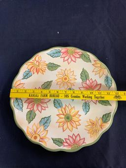 Sun flower serving platter