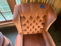 Antique wing back chair