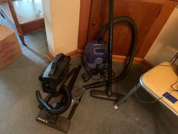 2 Total Sanyo vacuum cleaner with attachments and Oreck Vac