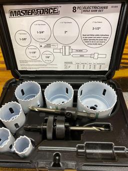 Master force 8 pc. electricians hole saw set