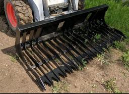 Brand New 84 inch Skid Steer Rock Bucket