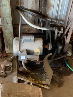 2 hp motor and pump used for outdoor tanks