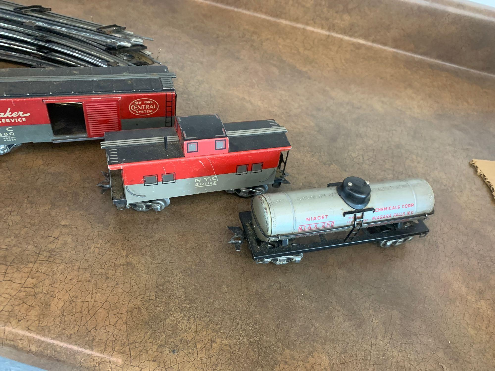 O scale Marx #999 Engine and Tender 2-4-2 box car Tank and caboose set!