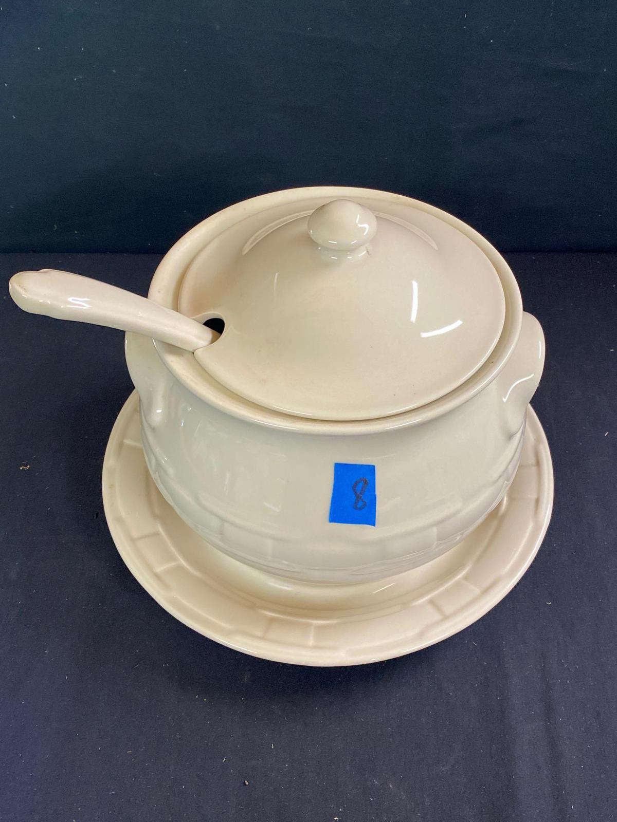 Soup Tureen and Ladle USA