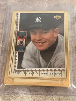 1995 upper deck Mickey Mantle baseball heroes metal card set