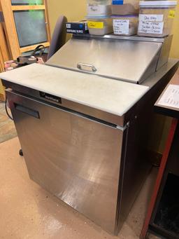 Delfield small sandwich prep cooler