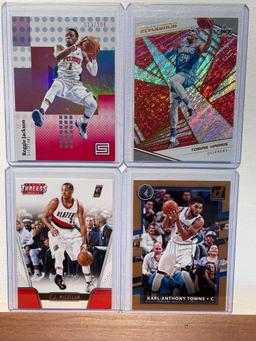 4x-2nd Year Cards Reggie Jackson, Tobias Harris, CJ McCollum, Karl Anthony Towns