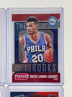 Jerome Robinson, DeAndre Bembry, Timothy Luwawu-Cabarrot, and Zach Collins Rookie cards