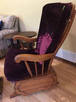 Glider Rocker and foot stool