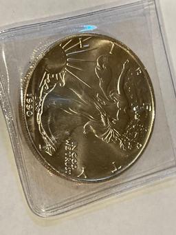 1990 American Eagle 1oz Fine Silver