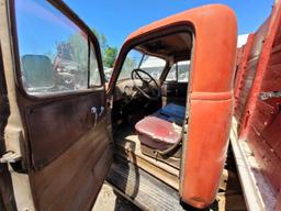 1949 3 window dump grain truck(red)