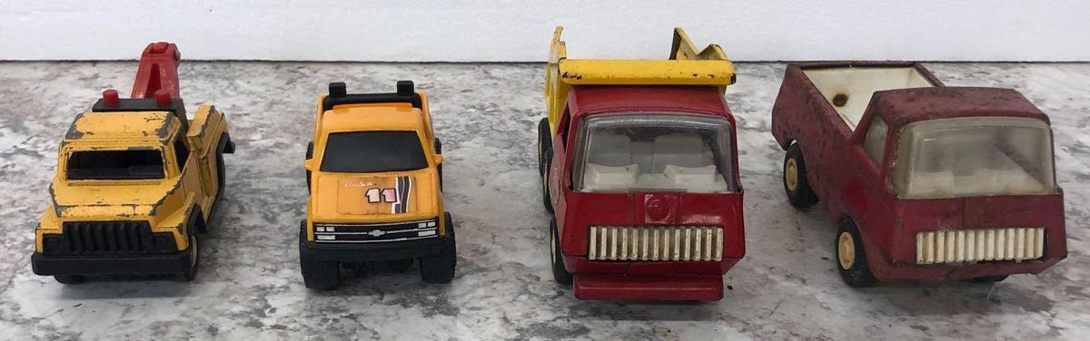 TONKA truck, Dump truck red and yellow, TOOTSIETOY toy truck, TONKA 11 1988 Truck