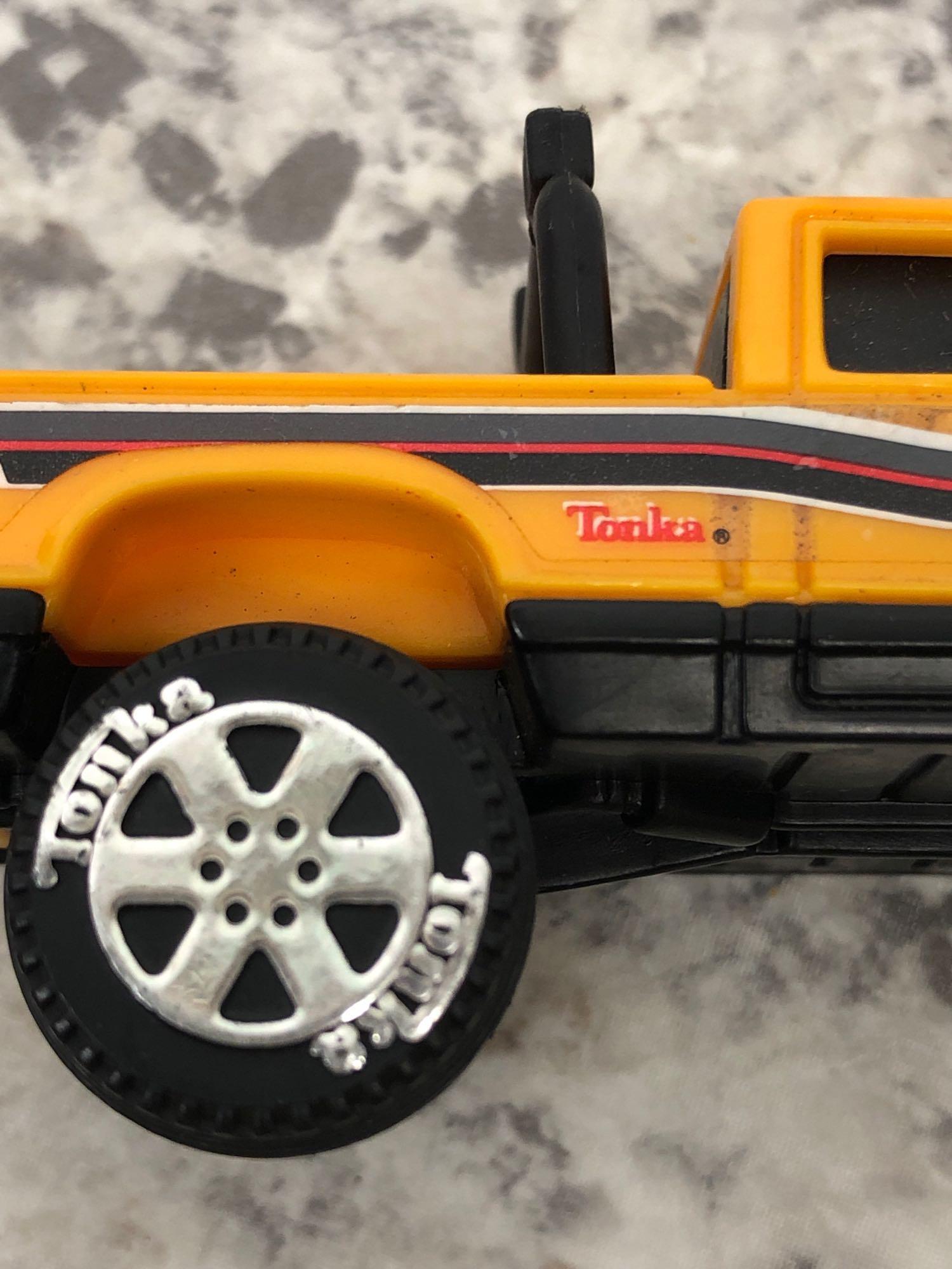 TONKA truck, Dump truck red and yellow, TOOTSIETOY toy truck, TONKA 11 1988 Truck