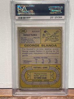 1974 Topps George Blanda graded 8