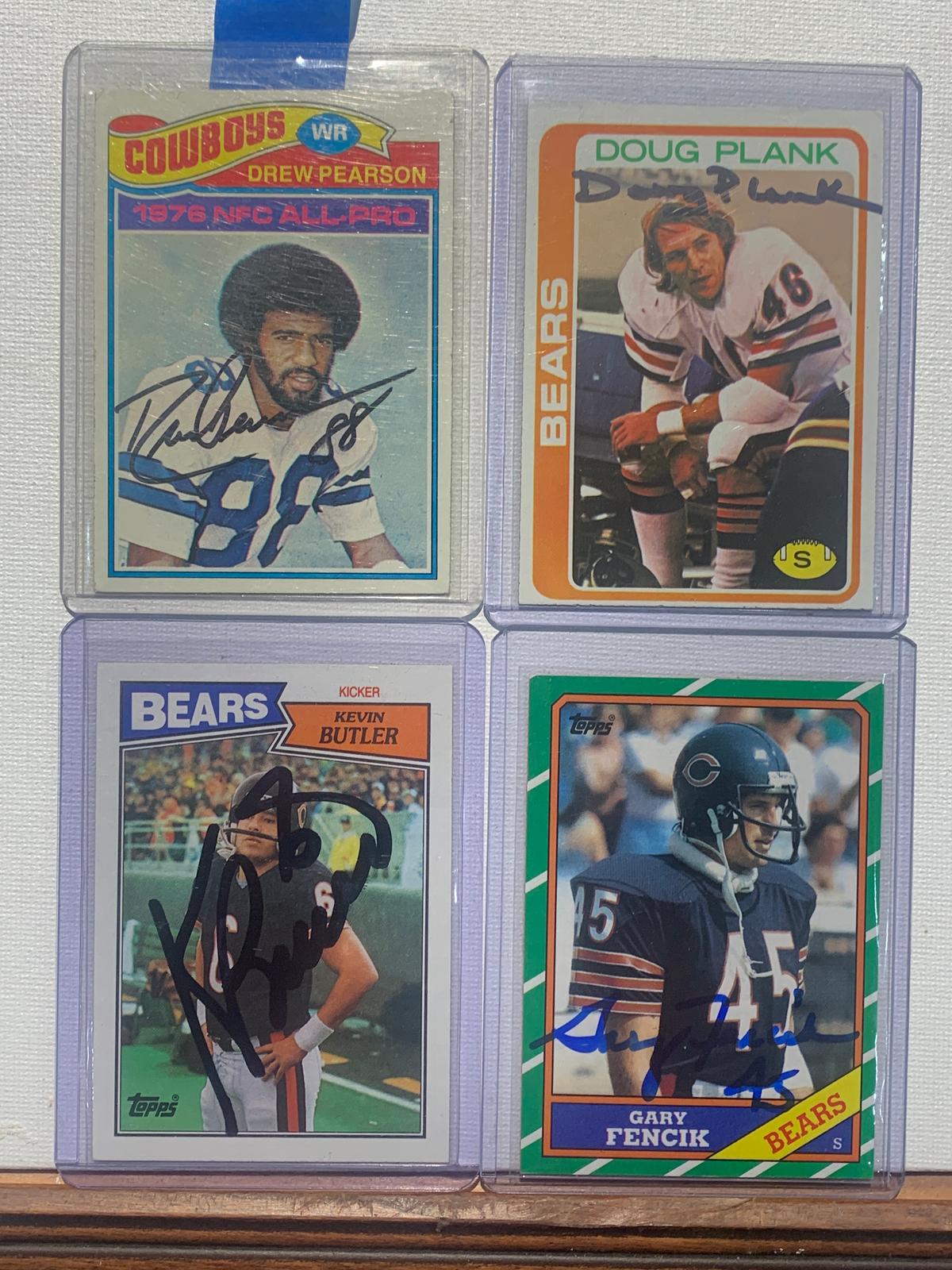 4x-Plank, Butler, Fencik, Pearson Autographed Cards