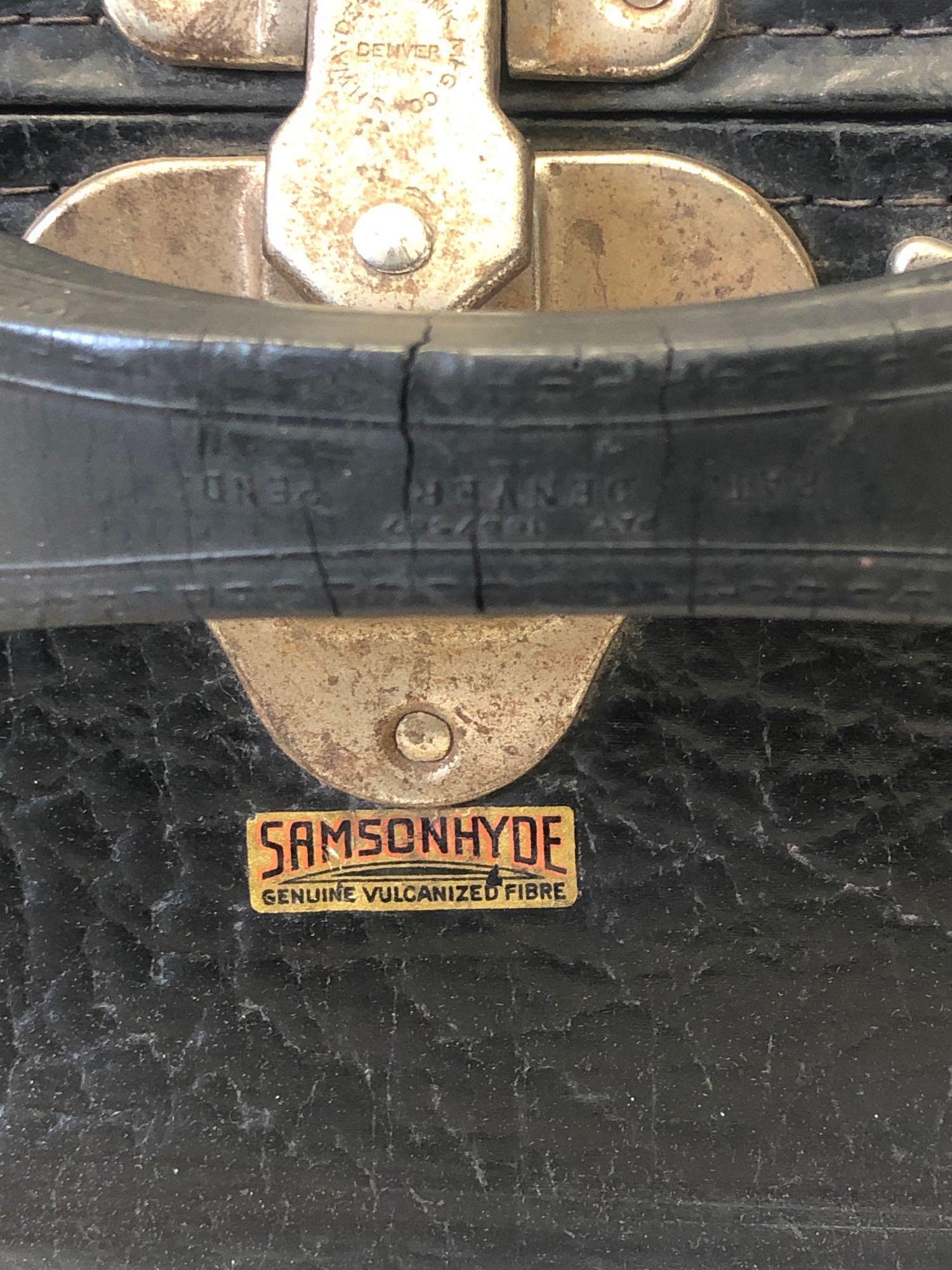 Rare 1910 SAMSONITE suitcase Shwayder Trunk MFG