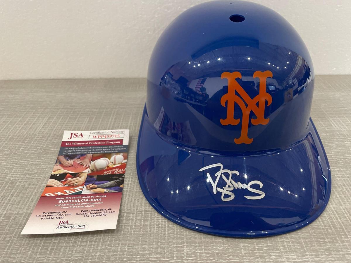 Darryl Strawberry Autographed batting helmet with JSA COA