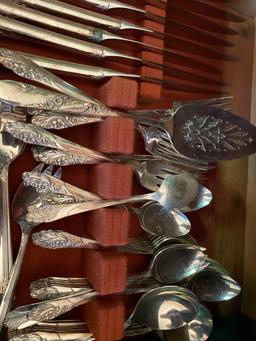 Community silverware set - silver plate