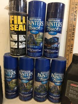 Coleman Air compressor oil , painters touch gloss and more