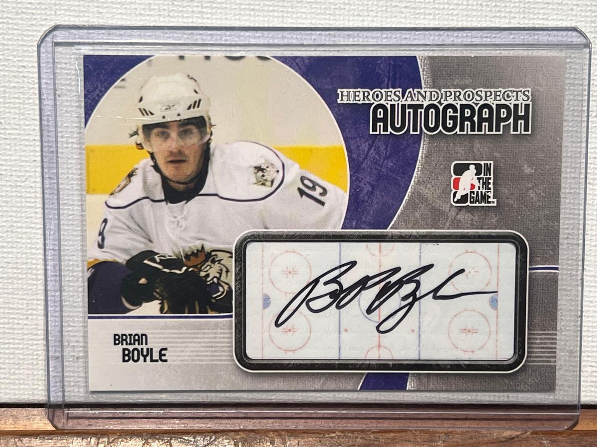 2007 In the Game Brian Boyle Autograph