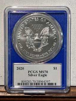 2020 Silver Eagle PCGS MS70