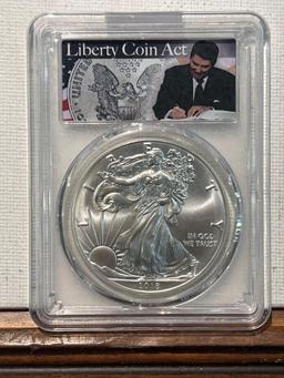 2018 Silver Eagle PCGS MS70 First Strike