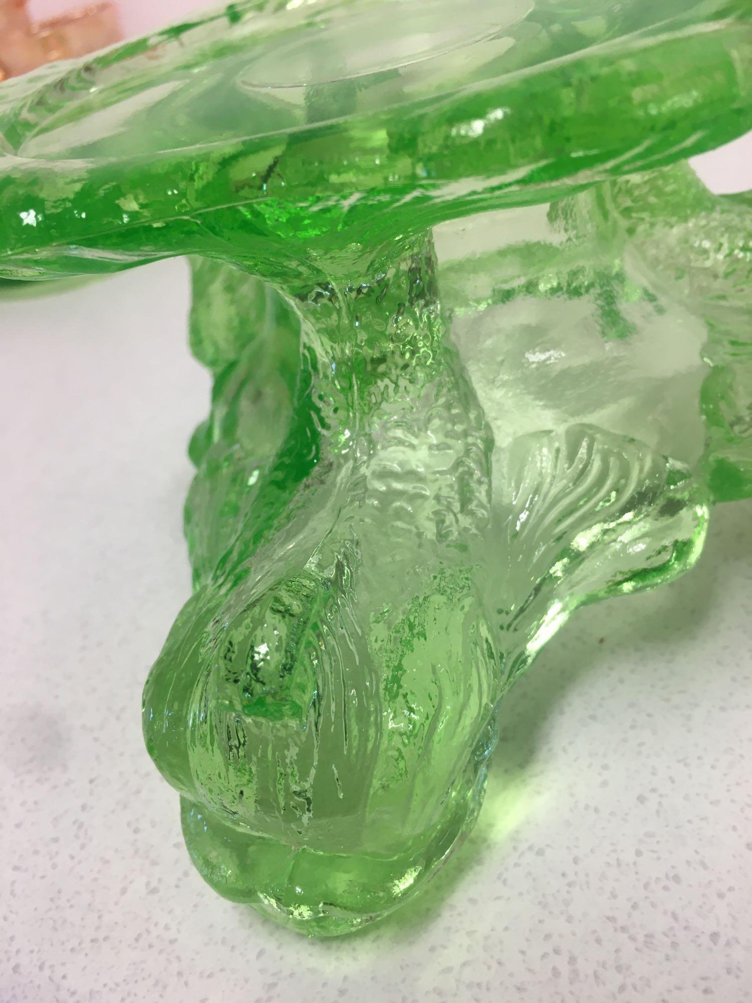 Vintage Green Depression Glass