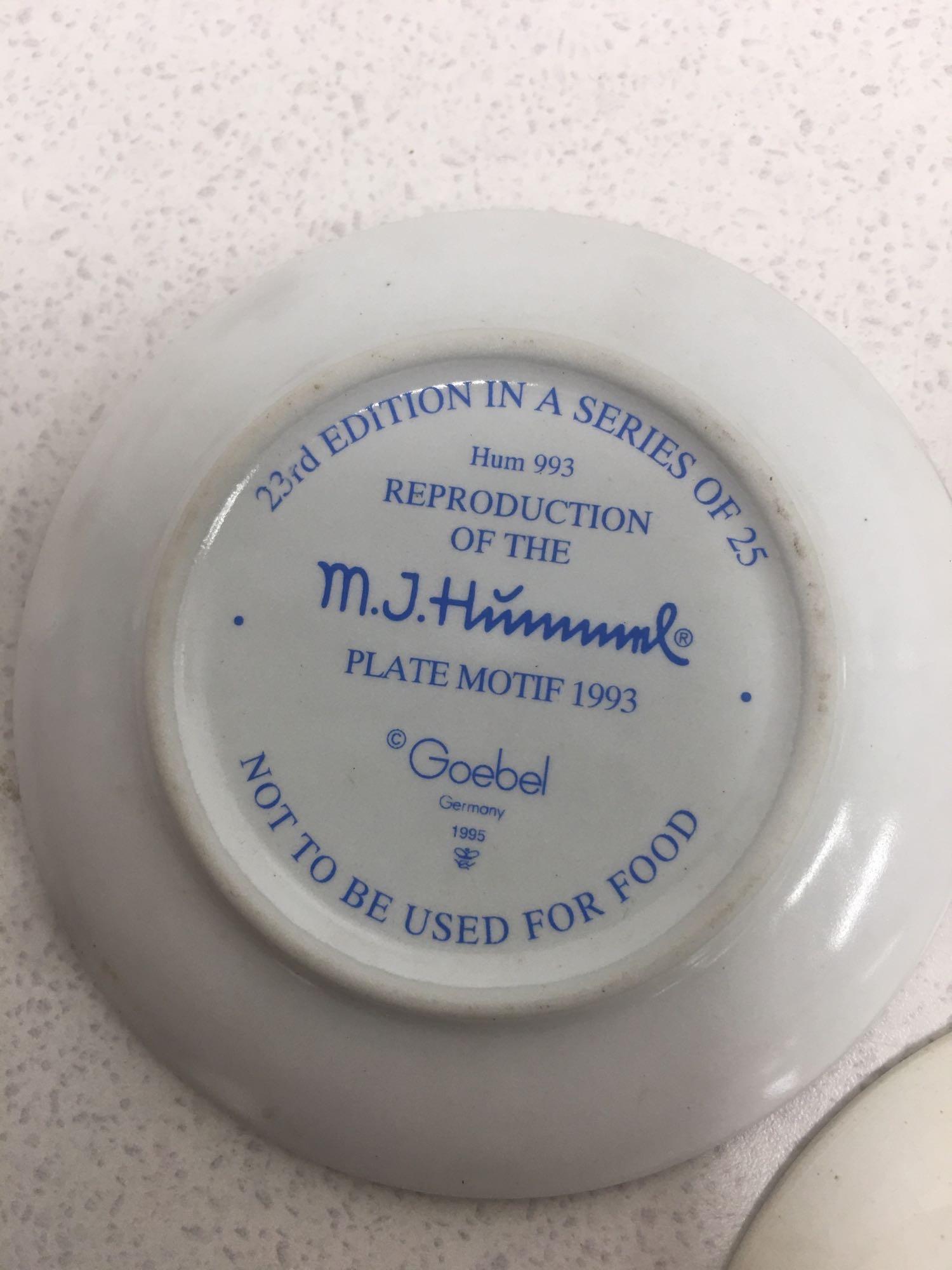 Goebel 993 Dish Mini Doll Bath, J.M. Hummel bell and more