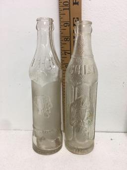 LOT OF 12 Antique Bottles ? Dr. Pepper- Coca-Cola-Fanta -Gold-en cola