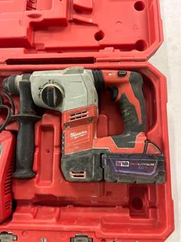 Milwaukee 18v Rotary Hammer drill with 5.0 battery and charger