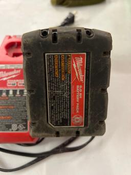 Milwaukee M18 5.0 battery and charger