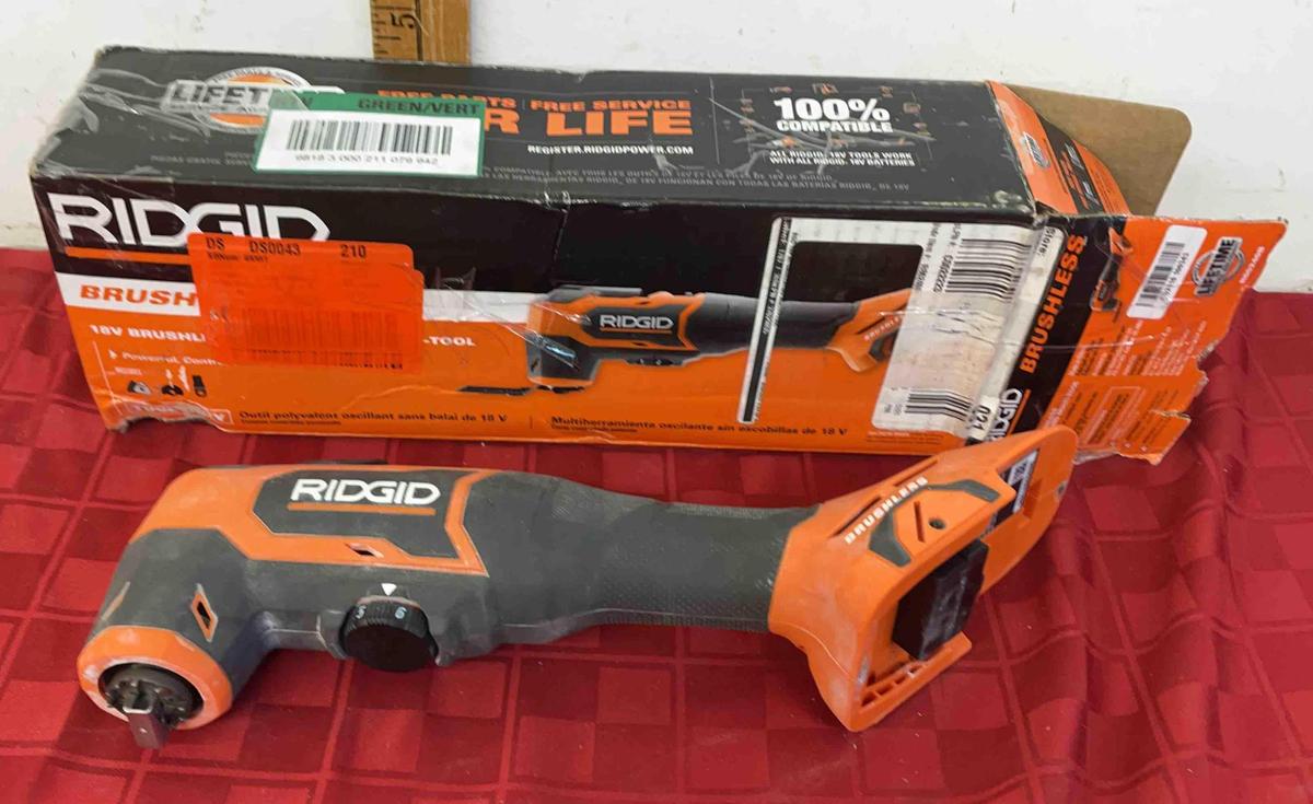 Rigid 18v brushless oscillating multi- tool