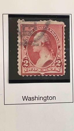 1890-93 regular issue stamps - 12 stamps