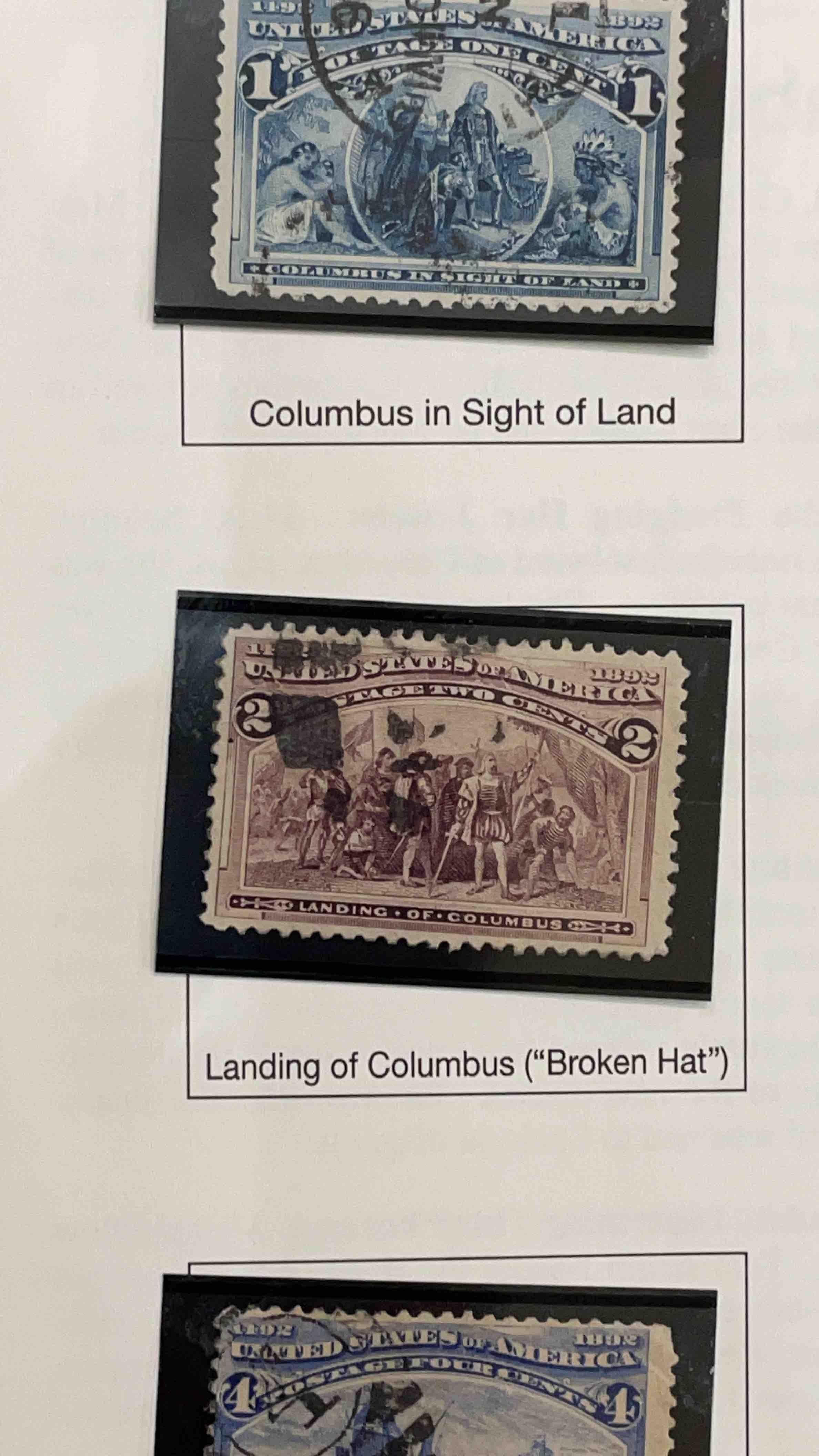 1893 Columbians - 7 stamps