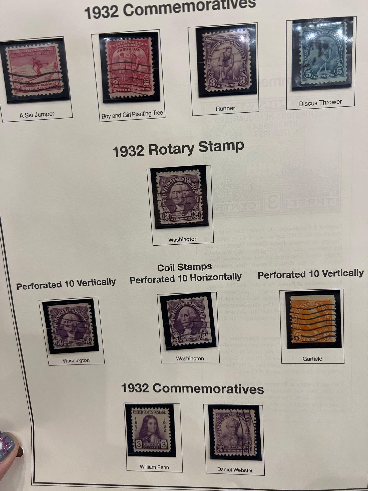 1932 Commemorative stamps see all pics