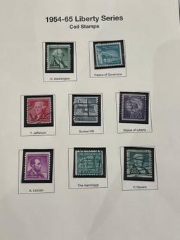 1954-56 commemorative stamps and 1954-65 Liberty Series see all pics