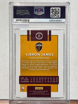 2017 PANINI DONRUSS LeBRON JAMES PSA 10