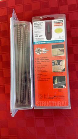 Simpson Strong Tie Multi-purpose structural wood screws .220x8? qty 12