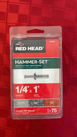 Red Head 1/4x1? Hammer Set 4 each