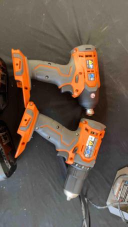 Ridgid 18V 2 Tool combo kit (tested works)