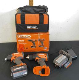 Ridgid 18V 2 Tool combo kit (tested works)