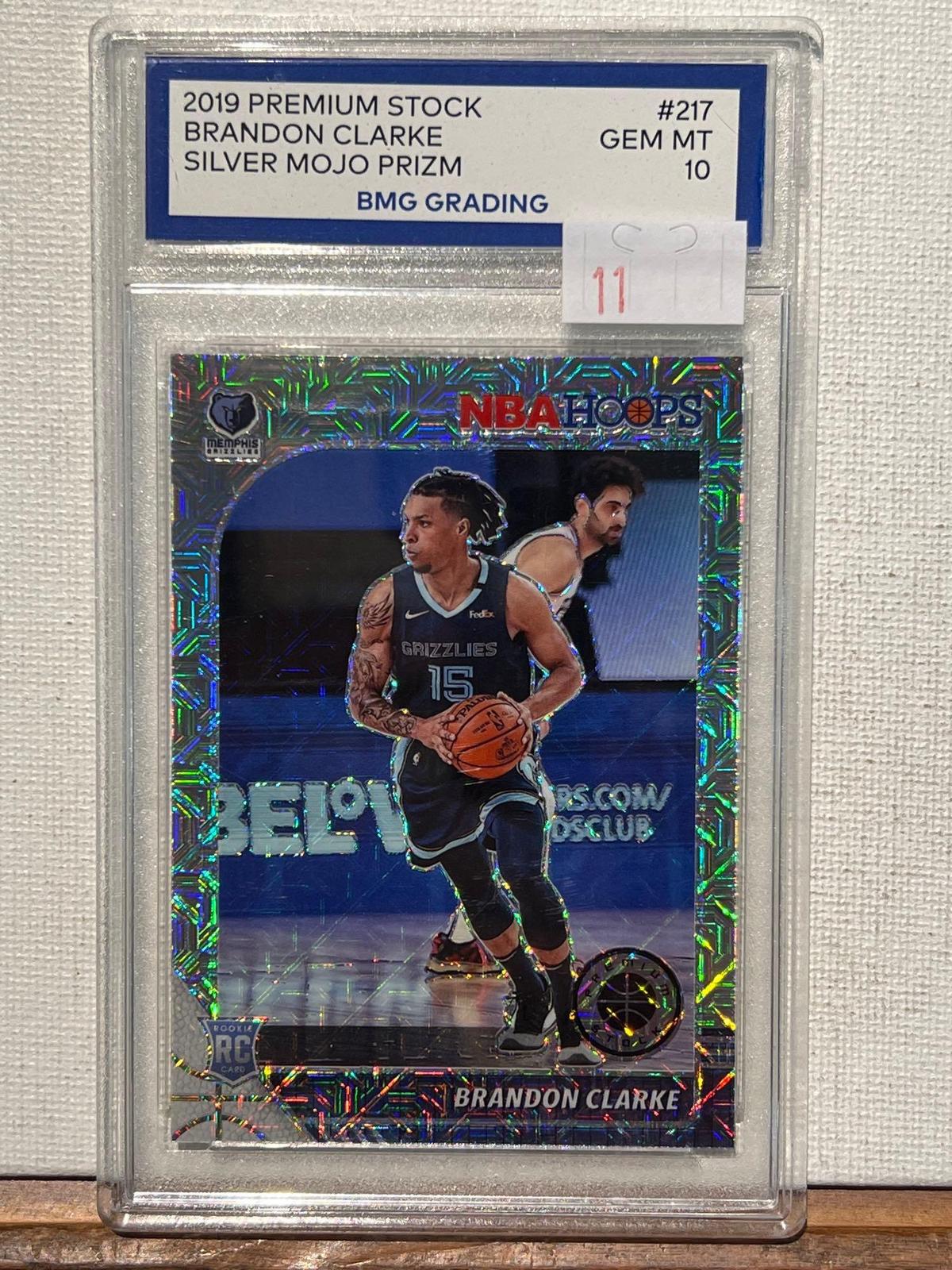 2019 PREMIUM STOCK BRANDON CLARKE SILVER MOJO PRIZM BMG 10